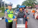Di Hari Kedua Operasi Lancang Kuning,Satlantas Polresta Pekanbaru Terus Mengkampanyekan Kamseltibcarlantas