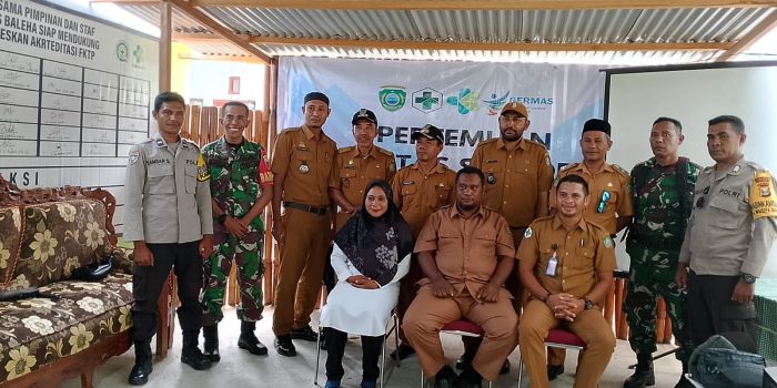 Babinsa Koramil 1510-03/Sanana, Hadiri Pertemuan Lintas Sektor UPTD Di Puskesmas Baleha
