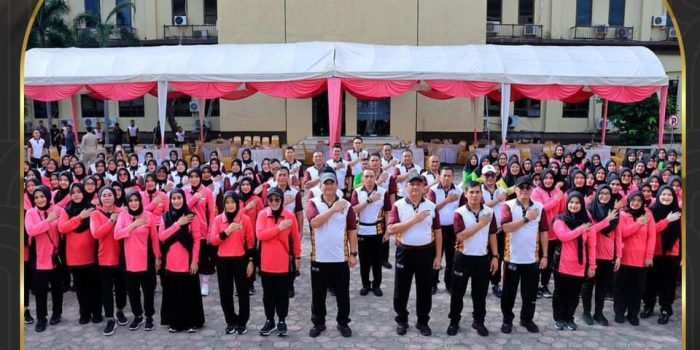 Peringati HUT Ke 44, YKB Polda Aceh Gelar Kegiatan Olahraga