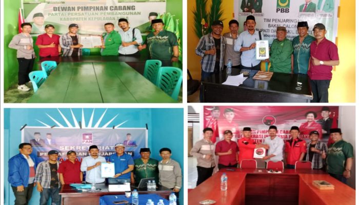 Serius Maju Bupati Sula, MM Daftar 7 Parpol