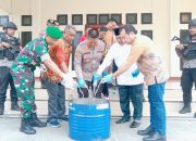 Usai Rapat Koordinasi, Polres Kepsul Kembali Musnakan Miras Jenis captikus