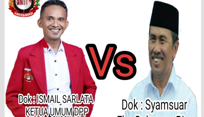 Ismail Sarlata Ketua Umum AMI, Kecam dan Kutuk Pernyataan Dugaan Penghinaan Syamsuar Terhadap Wartawan