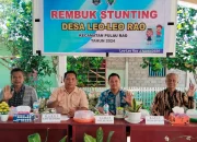 Rembuk Stunting Di Desa Leo-Leo, Ini Pesan Camat Pulau Rao