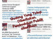 4 Oknum Wartawan Dari Luar Dumai Terbitkan Berita Hoax, Gudang Cpo Yang Sudah Tiada alias Tutup Diberitakan