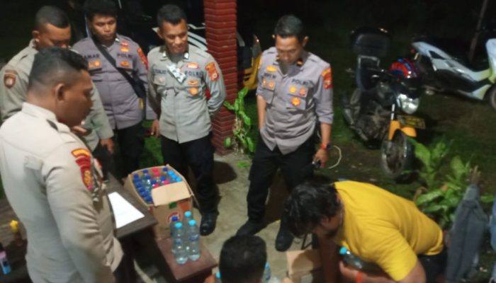 Jual Ratusan Miras, Oknum Warga Ona Di Tangkap Polisi