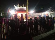 Wah…Malam Puncak Hut Kelenteng HOCK TIAU KIONG Ke-15 Tahun Sangat Meriah, Ratusan Masyarakat Thionghoa dan Akid Menyaksikan