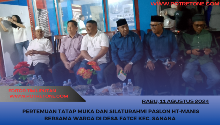 Menjalin Silaturahmi, Paslon HT-MANIS Di Sambut Ratusan Warga