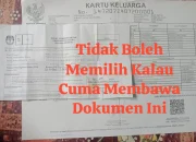 Tidak Membawa KTP Cuma Membawa KK dan Surat Undangan Tidak Berlaku Di TPS 003 Bukit Datuk