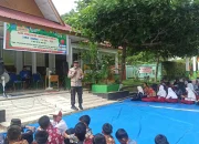 Sosialisasi Tertib Lalu Lintas, Polsek Tualang Sasar Siswa Baru SMP Negeri 07