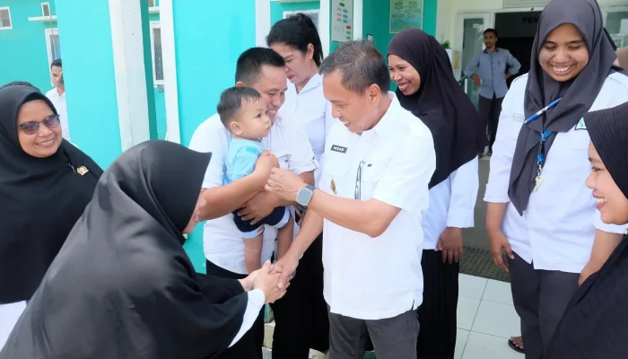Bupati Halteng Tinjau Lokasi UPTD Puskesmas Kobe