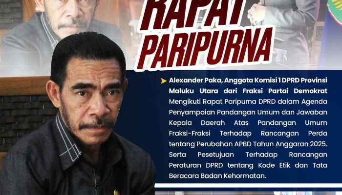 Alexander Paka Tegaskan Komitmen Perjuangkan Aspirasi Rakyat di DPRD Malut
