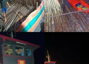 Satgas Patroli Laut Terpadu Jaring Sriwijaya BC 9002 Berhasil Menangkap 2 Kapal Bermuatan Kayu Teki Ilegal