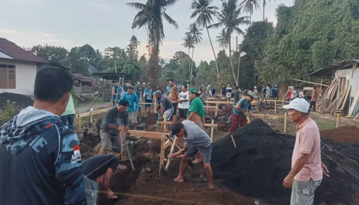 Bupati Halut Letakkan Batu Pertama Pembangunan Pastori di Desa Pitu: Simbol Iman dan Persatuan Umat