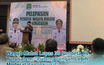Wagub Malut Lepas 30 Pendeta ke Yesusalem: “Pulang dengan Jiwa Lebih Moderat dan Inklusif
