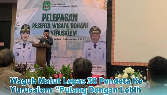 Wagub Malut Lepas 30 Pendeta ke Yesusalem: “Pulang dengan Jiwa Lebih Moderat dan Inklusif
