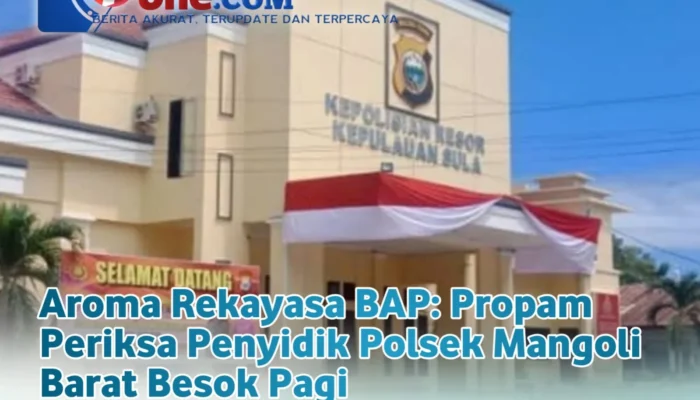 Aroma Rekayasa BAP: Propam Periksa Penyidik Polsek Mangoli Barat Besok Pagi