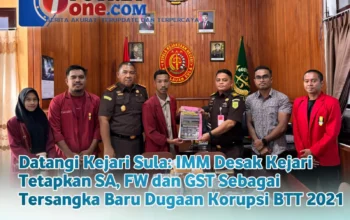 Datangi Kajari Sula: IMM Desak Kejari Tetapkan SA, FW dan GST Sebagai Tersangka Baru Dugaan Korupsi BTT 2021