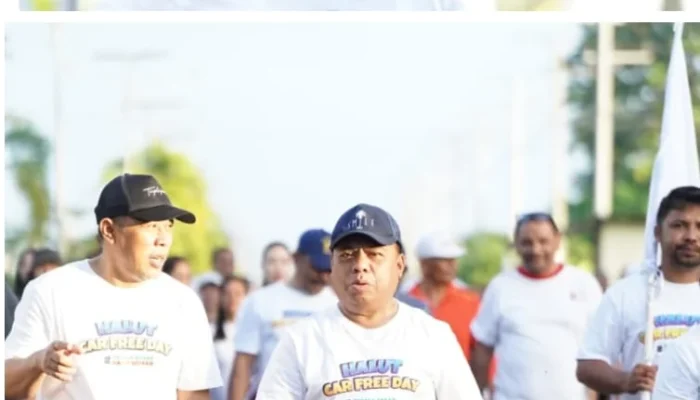 Akhir Pekan Ceria di Halut, Bupati dan Forkopimda Ramaikan Car Free Day KORMI