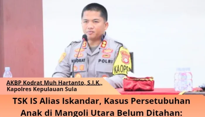 TSK IS Kasus Persetubuhan Anak di Mangoli Utara Belum Ditahan, Kapolres Bilang Ini Bagian Strategi Penyidik