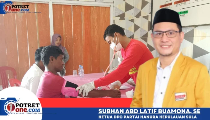 HUT ke-19, DPC Partai Hanura Kepulauan Sula Gelar Pengobatan Gratis
