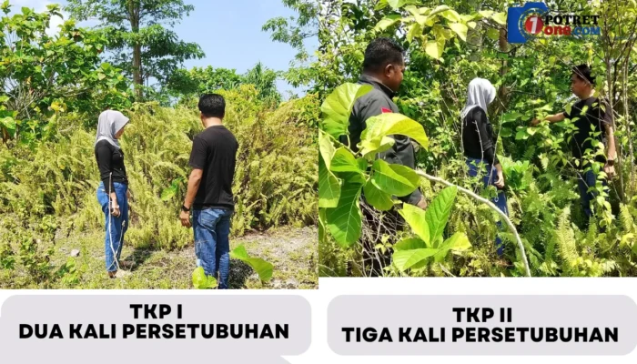 Polsek Mangoli Barat Gelar olah TKP Kasus Dugaan Persetubuhan Anak di Bawah Umur