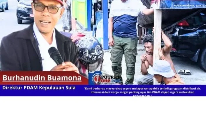 Belum Genap Sebulan, Direktur PDAM Sula Sudah Turun Cek Layanan di Mangoli Barat