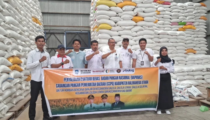 Pemkab Halut Salurkan 31,5 Ton Beras untuk Warga Terdampak Bencana di Loloda Utara