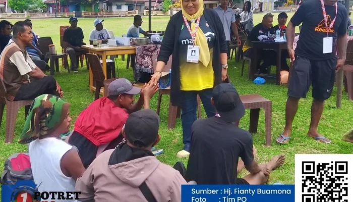 Hj. Fianty Buamona, Turun Lapangan Pantau Langsung Kesehatan Peserta GHS