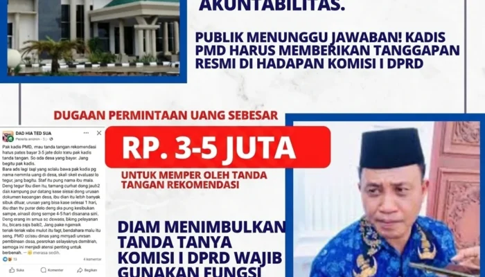 IMM Kepulauan Sula Desak Komisi I DPRD Panggil Kadis PMD Terkait Dugaan Patok Uang Tanda Tangan Rekomendasi