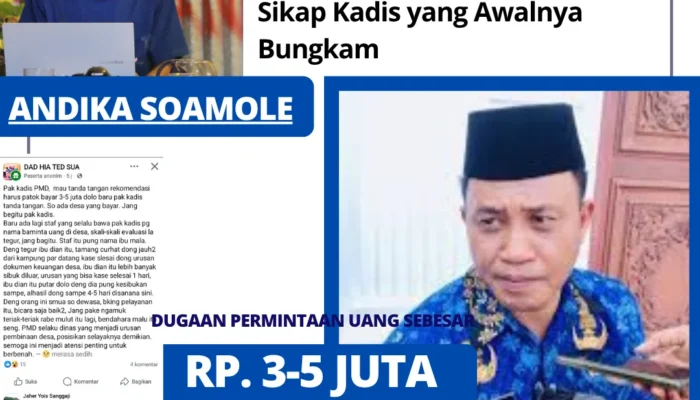 IMM Desak APH dan DPRD Kepulauan Sula Telusuri Dugaan Pungli di Dinas PMD, Soroti Sikap Kadis yang Awalnya Bungkam