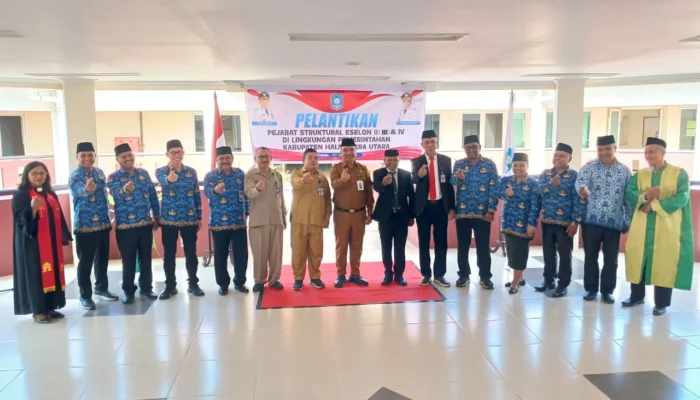 Sekda Halut Pimpin Pelantikan Delapan Pejabat, Perkuat Kinerja Birokrasi dan Pelayanan Publik