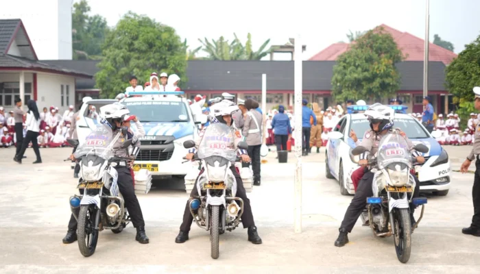 Canangkan Green Policing dan Cegah Karhutla,PJU Dan Kapolsek Polres Rohul Serentak Turun Ke  Sekolah