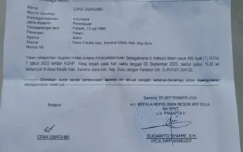 Preman Kampung Kembali Berulah, Diduga Mabuk Aniaya 2 Remaja: Dilaporkan Ke SPKT Polres Sula