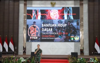 Kasdam XIX/Tuanku Tambusai Pimpin Pelatihan BHD, Tingkatkan Kesiapsiagaan Masyarakat Hadapi Kondisi Darurat