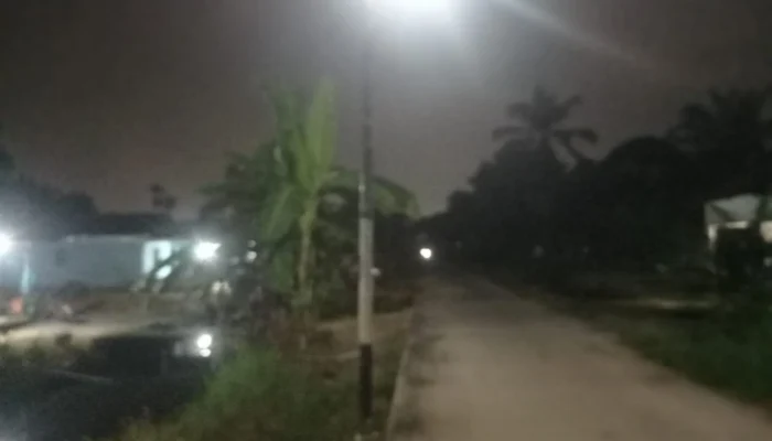 Tanpa Bantuan Pemerintah, Warga Rimbun Jaya Patungan Beli 9 Tiang Demi Penerangan