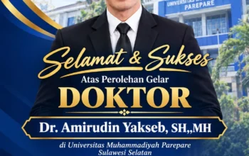 Pernah Jual Ikan, Panjar Kelapa, Hingga Jadi Buruh Kasar, Amirudin Yakseb Raih Gelar Doktor Dengan IPK 4,00