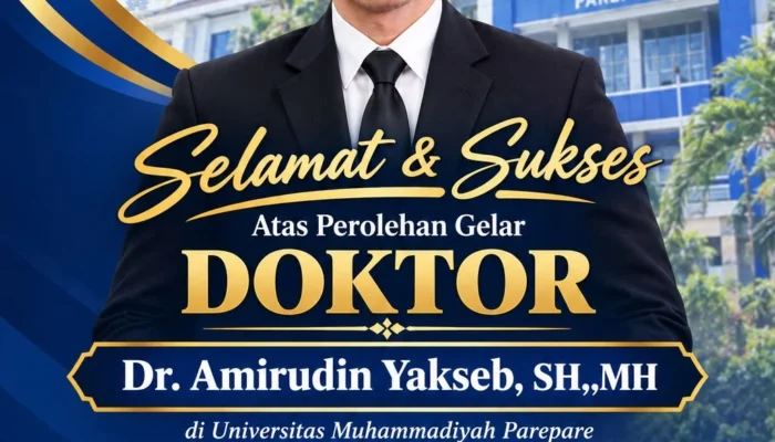 Pernah Jual Ikan, Panjar Kelapa, Hingga Jadi Buruh Kasar, Amirudin Yakseb Raih Gelar Doktor Dengan IPK 4,00