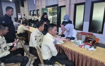 HUT Humas Polri Ke 75 Tahun, PT PTC PPN RU Dumai Utus 22 Personel Security Jadi Peserta Donor Darah