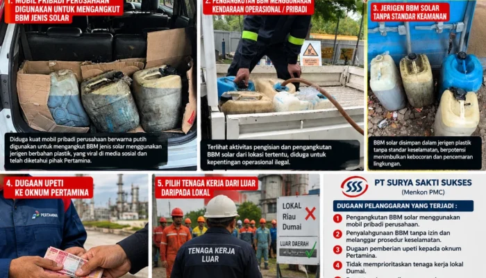 Pelanggaran Memakai Jerigen Plastik Viral & Dugaan Upeti Mulai Disorot: Rahasia Terbuka di Proyek Pipa Air Bersih Pertamina RU II Dumai